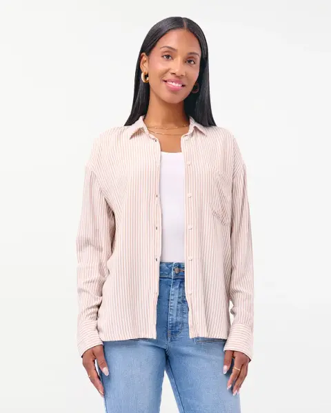Blusa Ania Beige Tannin