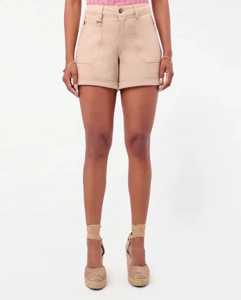 Short Clarise Beige Oscuro