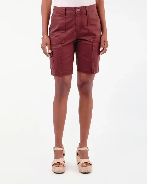 Bermuda Margaret Solid Marron Chocolate
