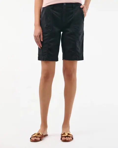 Bermuda Margaret Solid Negro