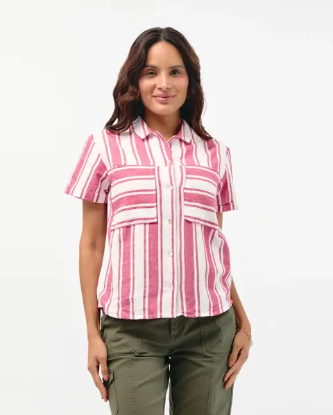 Blusa Camila Print Rojo Flama