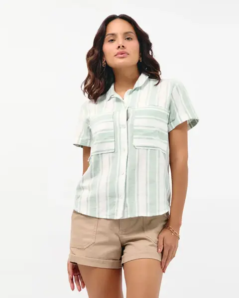 Blusa Camila Print Verde Atlantis