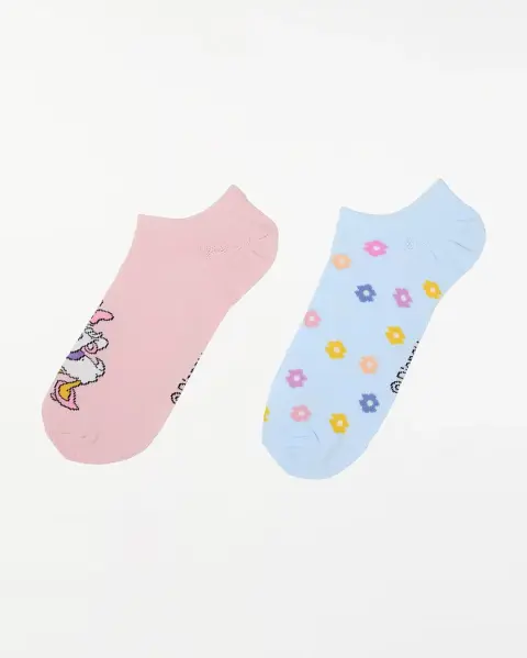 Calcetines Pack X 2 Olivia Lila Claro/Celeste Belt