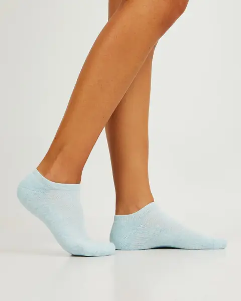 Calcetines Pack x 3 Mitzy Blanco / Gris / Turquesa