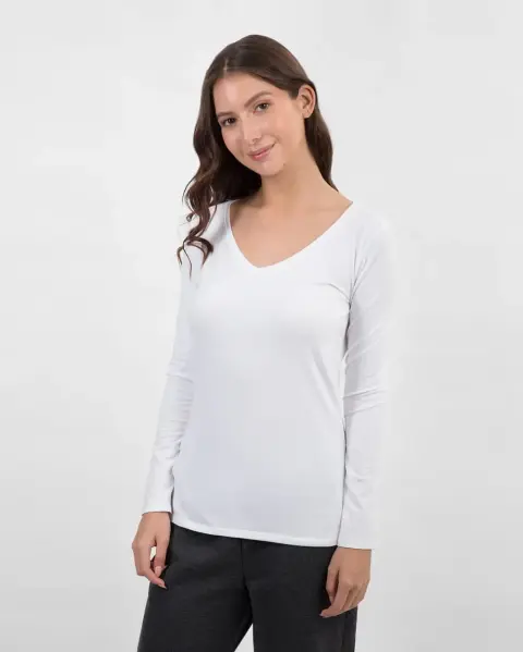 Polo Mariluna Core Blanco