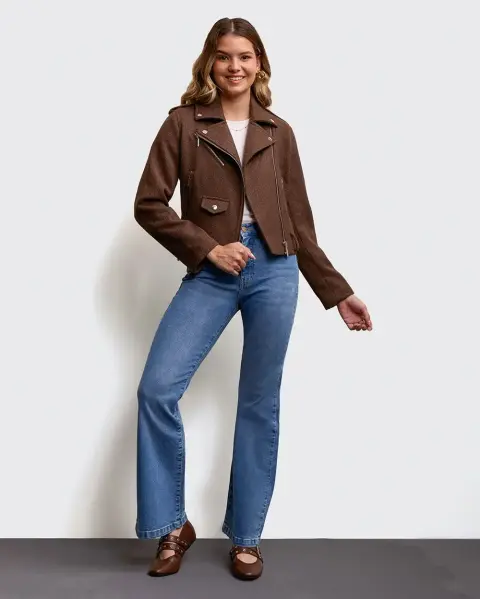 Casaca Camel Manga Larga