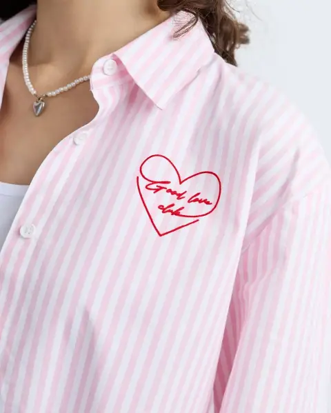 Blusa Estampada Rosa
