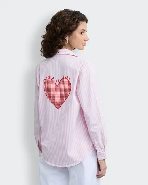 Blusa Estampada Rosa