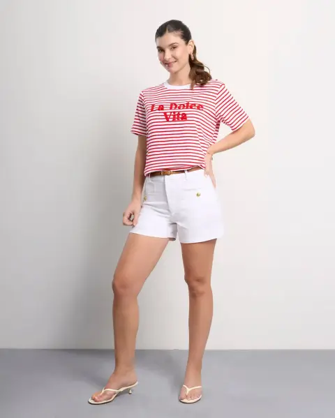 Short Sastrero Blanco Óptico