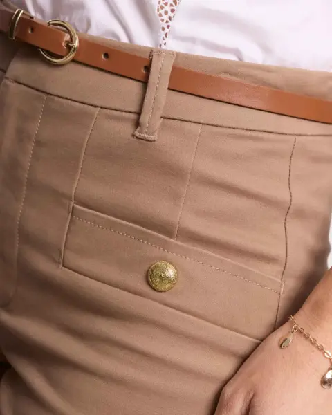 Short Malena Beige Oscuro
