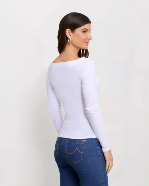 Polo Corina Blanco Optico