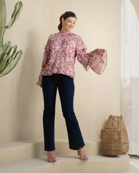 Blusa Aries Marron Chocolate