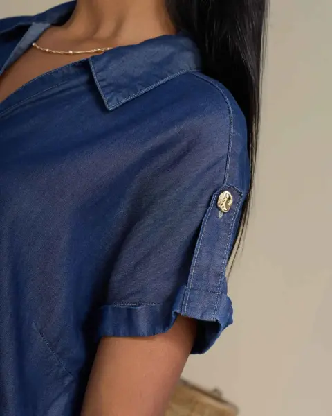 Blusa Lyra Dark Wash