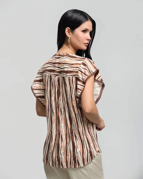 Blusa Vale Marrón