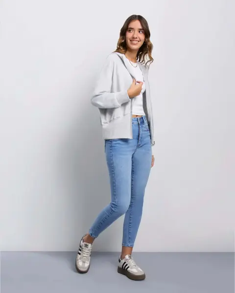 Casaca Grayce Grey Melange