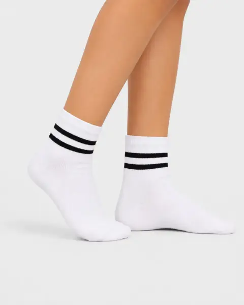 Calcetines Pack x3 Belinda Melange/Negro New/Blanco
