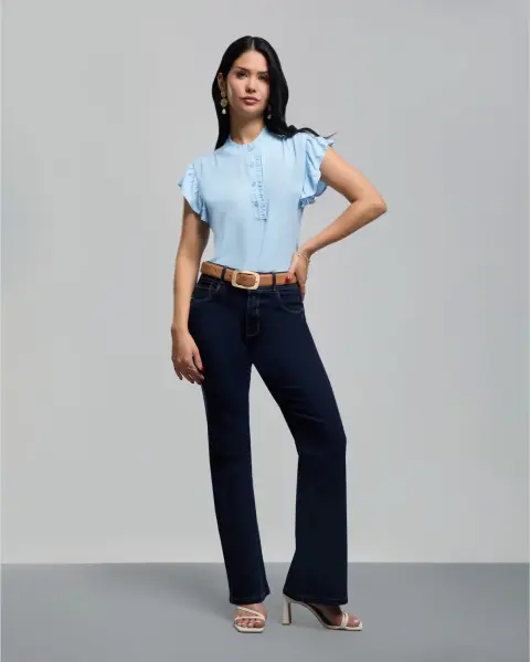 Blusa Ruth Celeste Claro