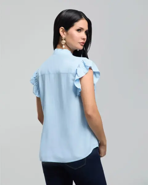Blusa Ruth Celeste Claro