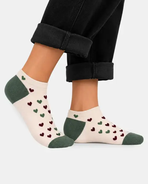 Calcetines Pack x3 Emily Verde/Coco/Guindo