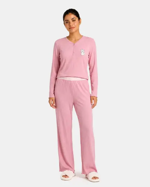 Pijama Set 2 Piezas Macarena Rosado