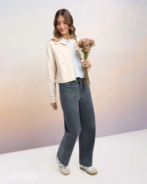 Casaca Caral Beige Crema