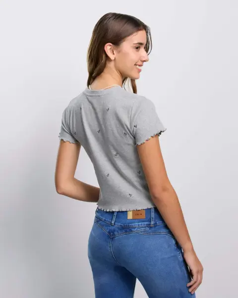 Polo Kate Plomo Melange