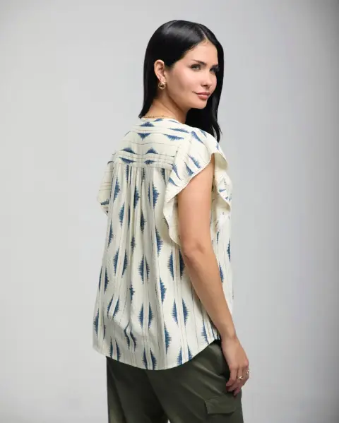 Blusa Vale Azul Nautico