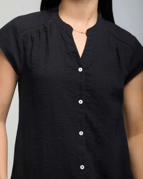 Blusa Cata Solid Negro New
