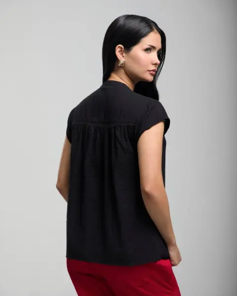 Blusa Cata Solid Negro New