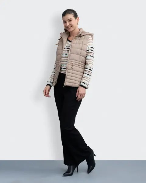 Chaleco Paola Beige Oscuro