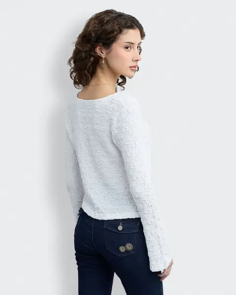 Blusa Aris Crema Pastel