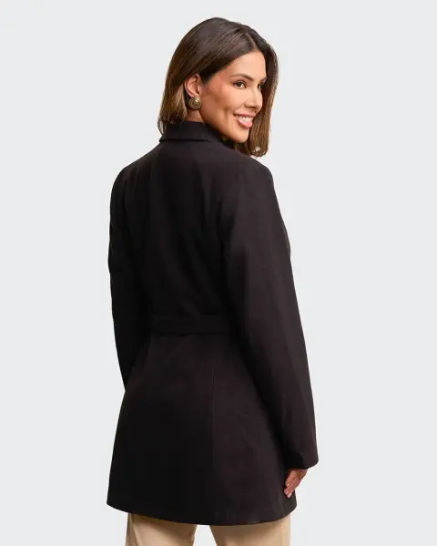 Abrigo Clavel Negro