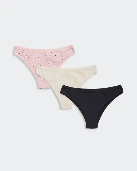 Trusa Pack x 3 Xenia Beige/Rosa Pastel/Negro