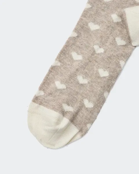 Calcetines Pack x 3 Briana Beige Arena/Rosa/Melange