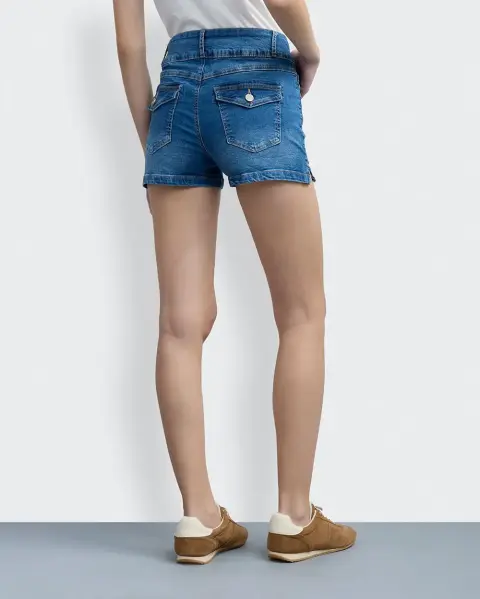 Short Denim Shirley Medium Wash