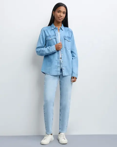 Blusa Monik Medium Wash