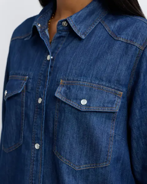 Blusa Monik Dark Wash