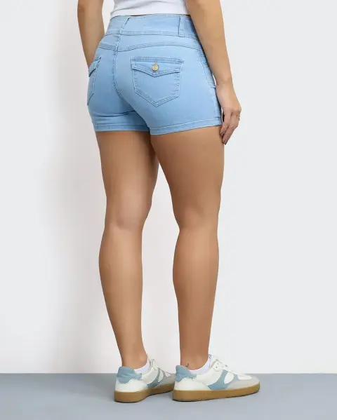 Short Damaris Light Wash
