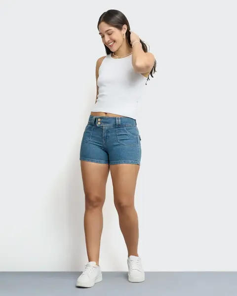 Short Damaris Dirty Wash