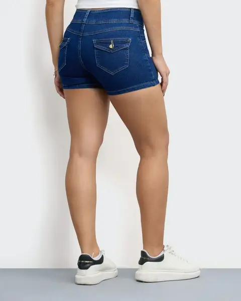 Short Damaris Dark Wash