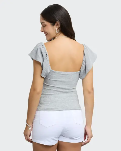 Polo Jas Gris Melange