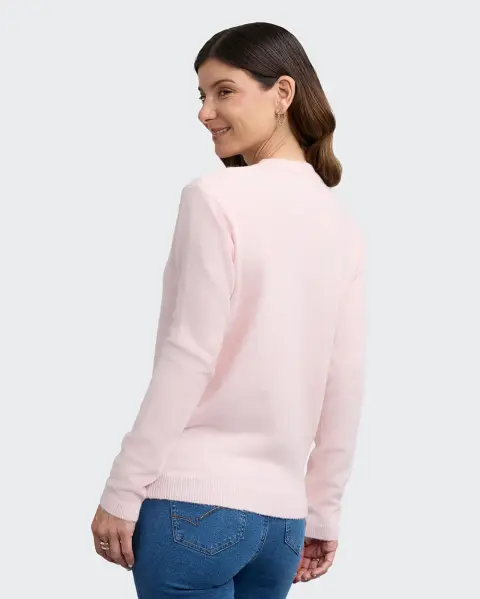 Chompa Barbara Rosado Agua