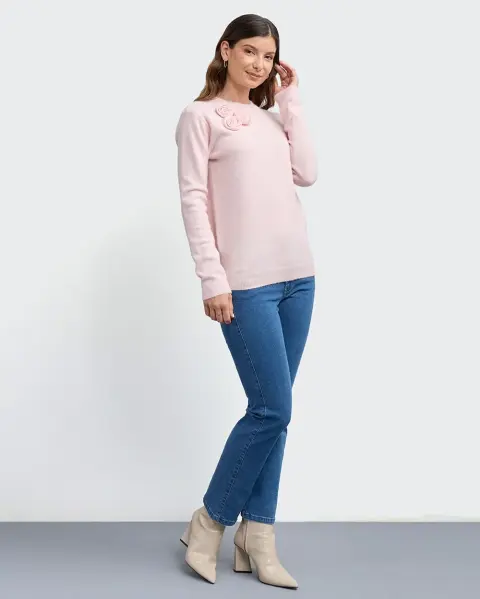 Chompa Barbara Rosado Agua