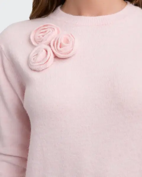 Chompa Barbara Rosado Agua