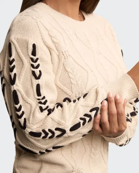Chompa Cara Beige Crema