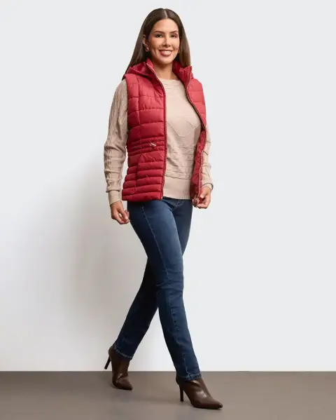 Chaleco Paola Rojo Carmin