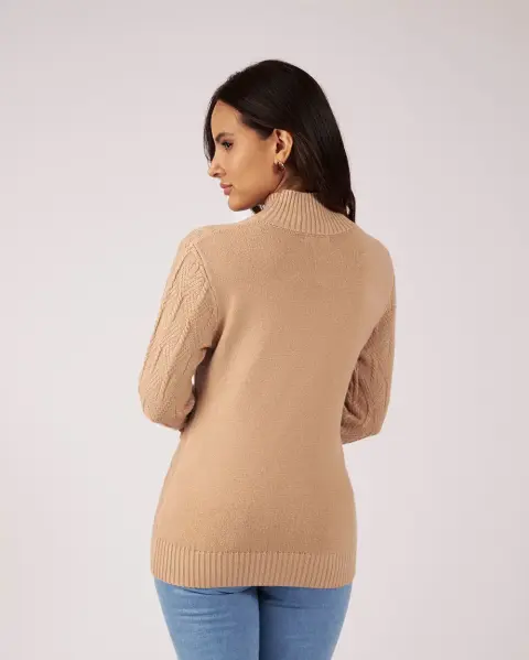 Chompa Mora B Beige Oscuro