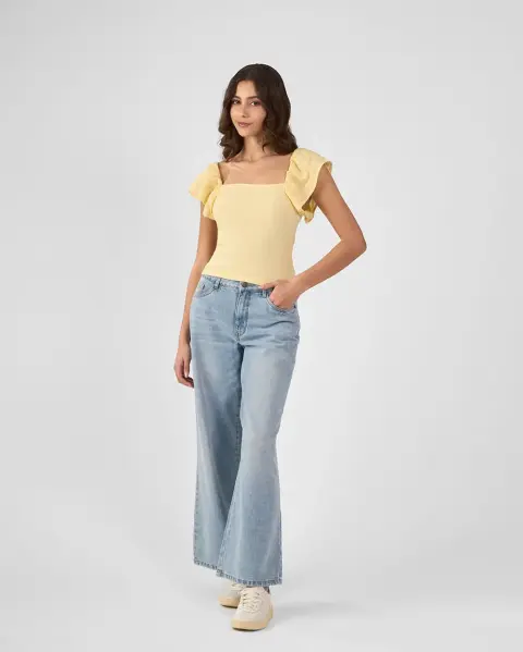 Polo Jas Amarillo Pastel
