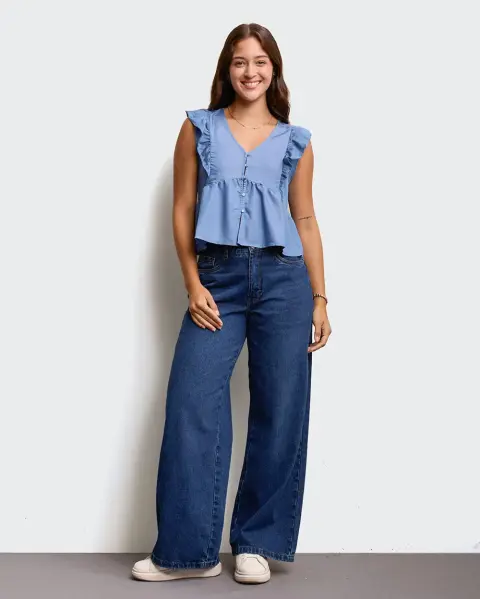 Blusa Yule Medium Wash