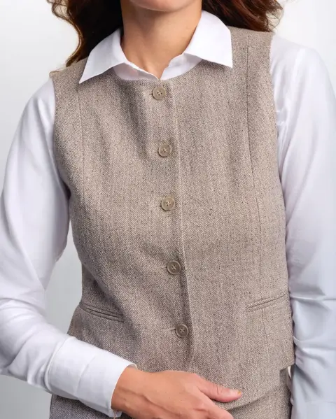 Chaleco Maria Grey Mouline